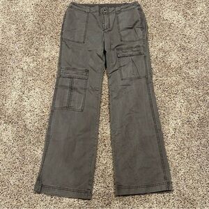 Free People Gray Straight Leg Pants